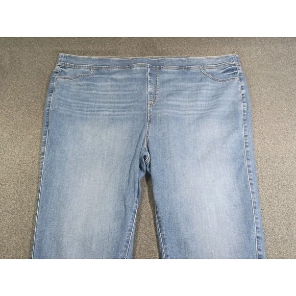 Torrid Jean Skinny Blue Super Soft Mid Rise Pull-on Jeggings Meteor size 6R - Picture 3 of 15